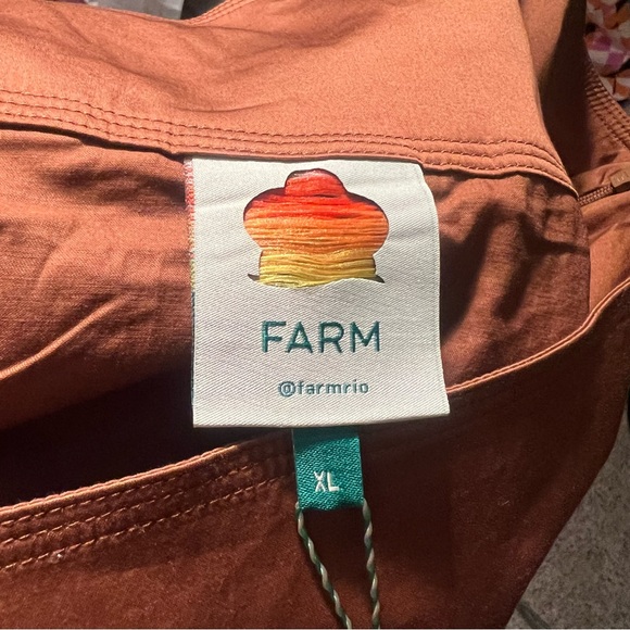 Farm Rio Caramel Ruffled Maxi Skirt A-Line XL - Picture 14 of 14